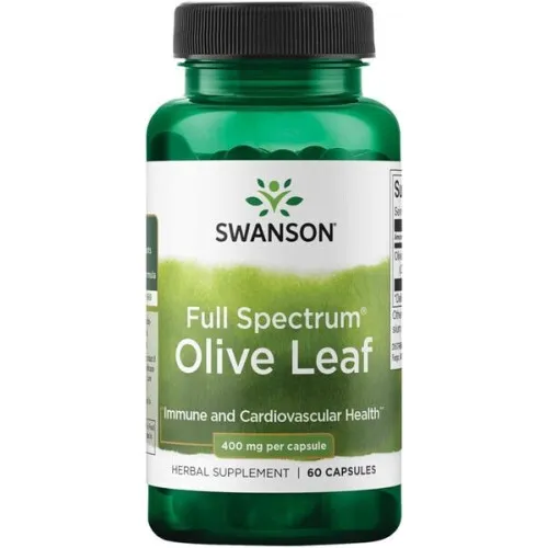 Swanson Full Spectrum Olivenblad, 400 mg, 60 kapsler