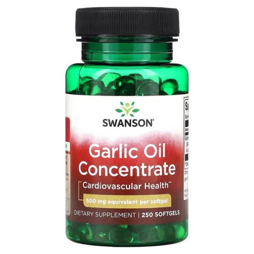Swanson Hvidløgsolie Koncentrat, 500 mg, 250 kapsler