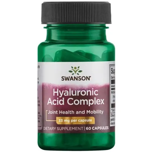 Swanson Hyaluronsyre Kompleks, 33 mg, 60 kapsler