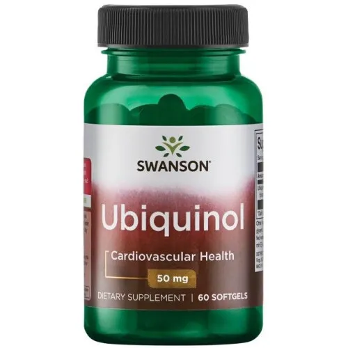 Swanson Ubiquinol, 50 mg, 60 kapsler
