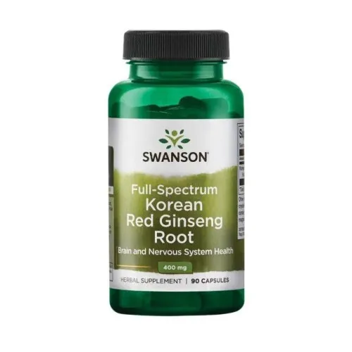 Swanson Fuldspektret Koreansk Rød Ginseng Rod 400 mg, 90 kapsler