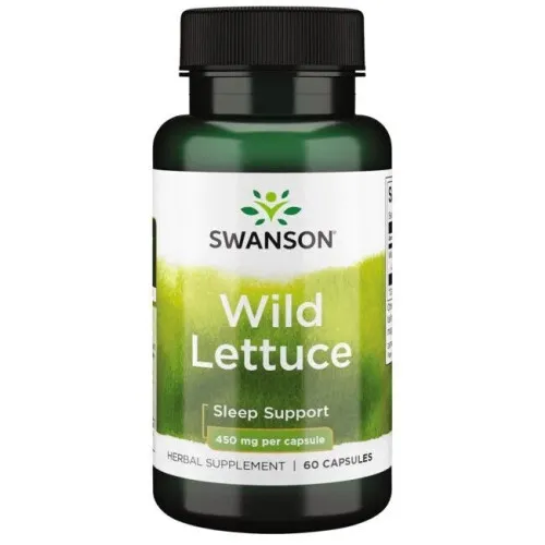 Swanson Vild Salat, 450 mg, 60 kapsler