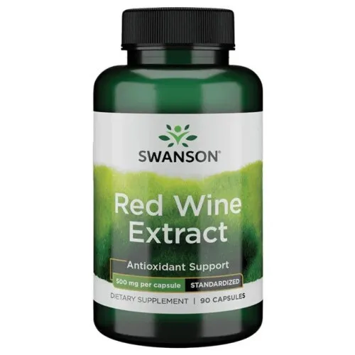 Swanson Rødvinsekstrakt, 500 mg, 90 kapsler