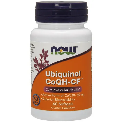 Now Foods Ubiquinol CoQH-CF, 60 kapsler