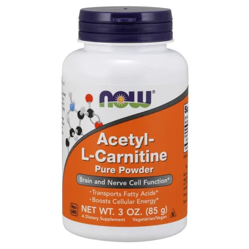 Now Foods Acetyl-L-Carnitin, ren pulver, 85 gram