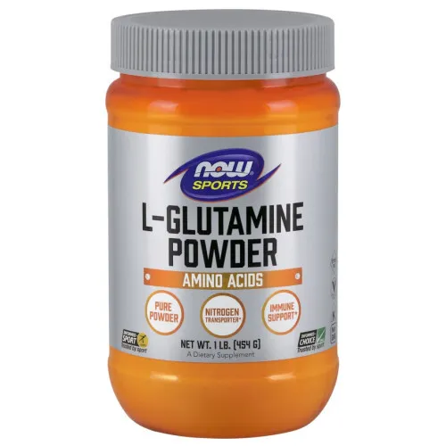 Now Foods L-Glutamin pulver, 454 gram