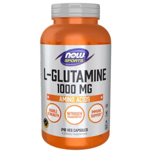 Now Foods L-Glutamin, 1000 mg, 240 kapsler