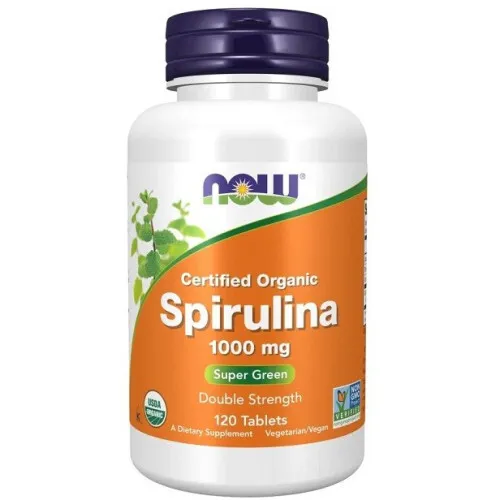 Now Foods Spirulina, 1000 mg, 120 tabletter