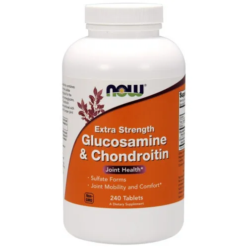 Now Foods Glucosamin & Chondroitin Ekstra Styrke, 240 tabletter