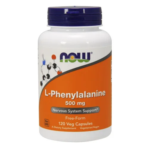 Now Foods L-Phenylalanin, 500 mg, 120 kapsler