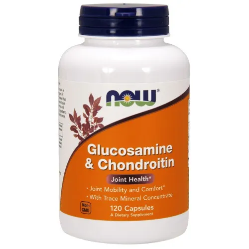 Now Foods Glucosamin & Chondroitin med Trace Mineral Concentrate, 120 kapsler