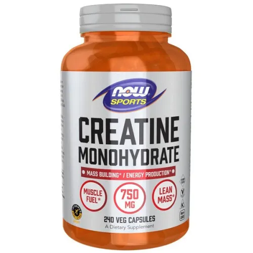 Now Foods Kreatin Monohydrat 750 mg, 240 kapsler