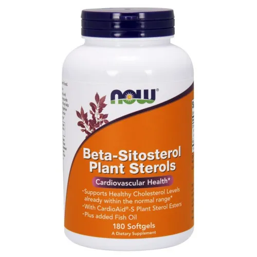 Now Foods Beta-Sitosterol Plantesteroler, 180 kapsler