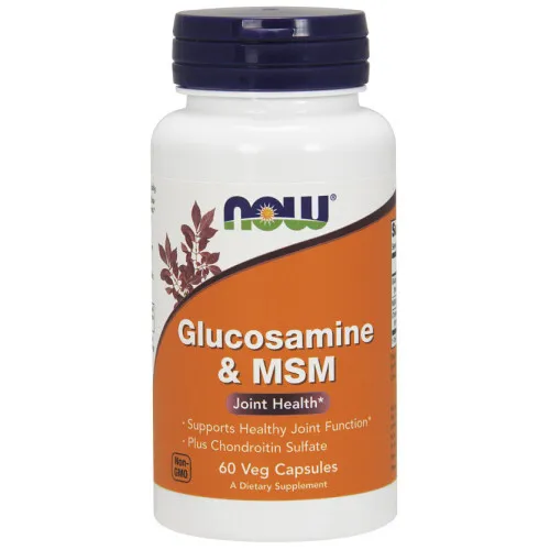 Now Foods Glucosamin & MSM, 60 kapsler