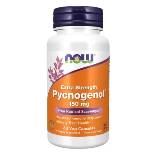 Now Foods Pycnogenol, 150 mg Ekstra Styrke, 60 kapsler