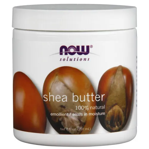 Now Foods Shea Butter, 100% naturlig, 207 ml