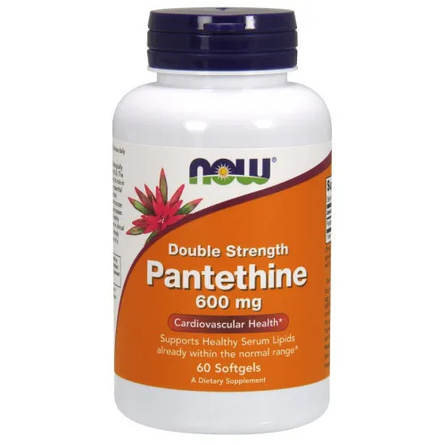 Now Foods Pantethin, 600 mg Double Strength, 60 kapsler