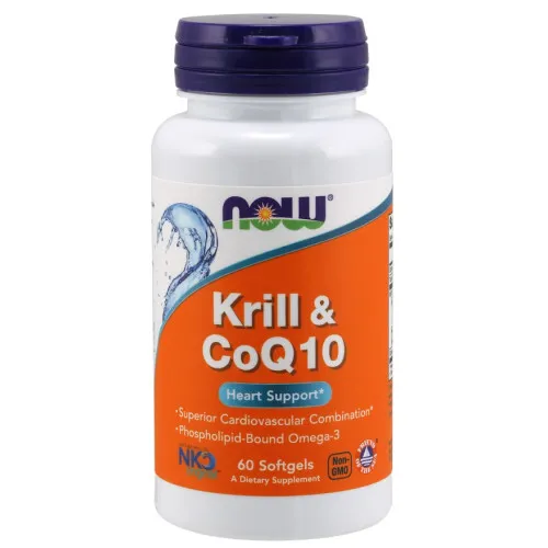 Now Foods Krill og CoQ10, 60 kapsler