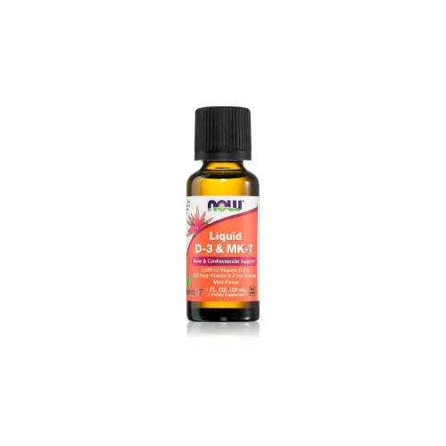 Now Foods Flydende D-3 & MK-7, Mint, 30 ml