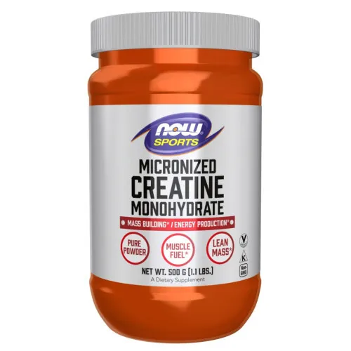 Now Foods Mikroniseret Kreatin Monohydrat, 500 gram