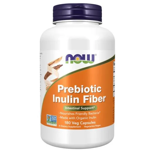 Now Foods Præbiotisk Inulin Fiber, 180 kapsler