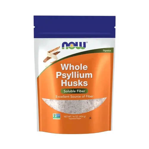 Now Foods Hele Psylliumskaller, 454 gram