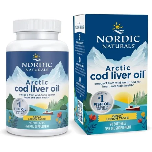 Nordic Naturals Arktisk Torskeleverolie, 750 mg, 90 kapsler