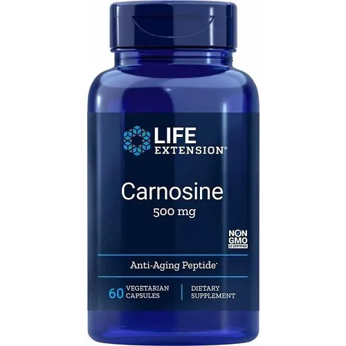 Life Extension Carnosin, 500 mg, 60 kapsler