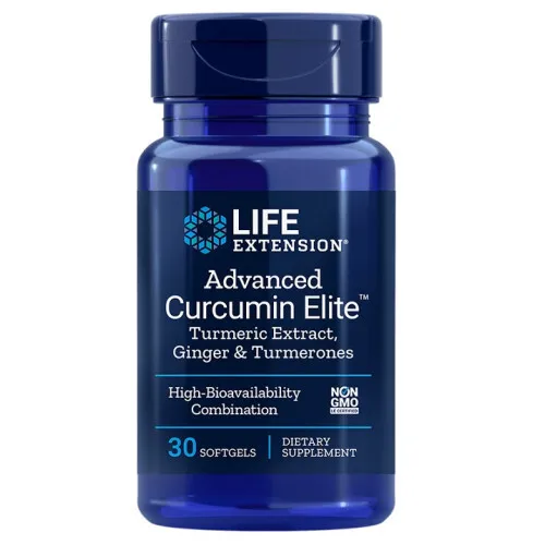 Life Extension Advanced Curcumin Elite med Ingefær og Turmerones, 30 kapsler
