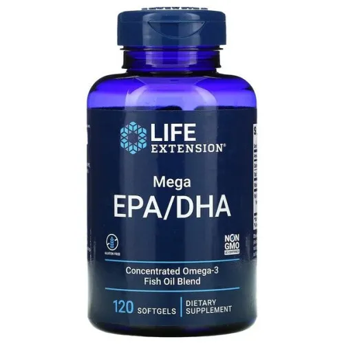 Life Extension Mega EPA/DHA, 120 kapsler