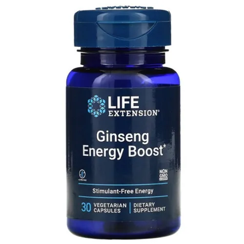 Life Extension Ginseng Energi Boost, 30 kapsler