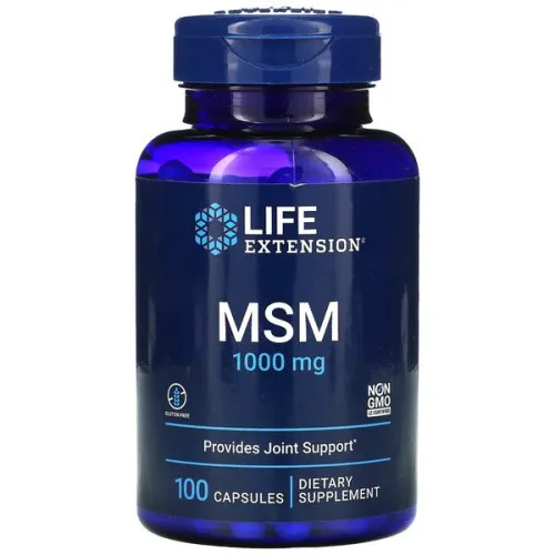 Life Extension MSM, 1000 mg, 100 kapsler