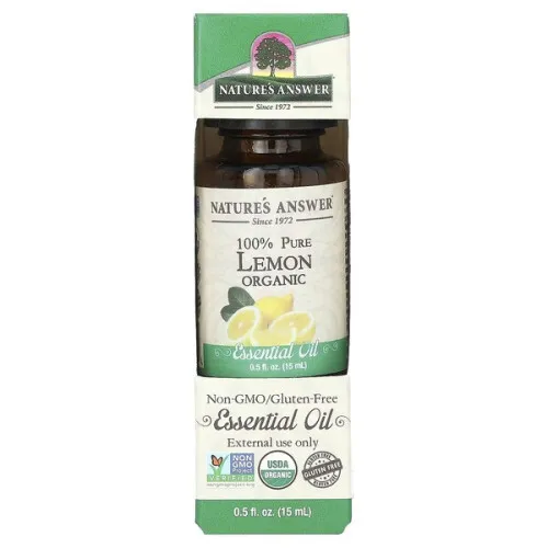 Nature's Answer 100% Ren Citron Æterisk Olie, 15 ml