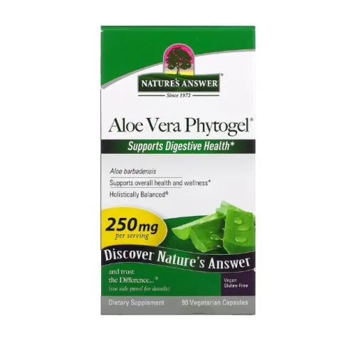 Nature's Answer Aloe Vera, 250 mg, 90 kapsler