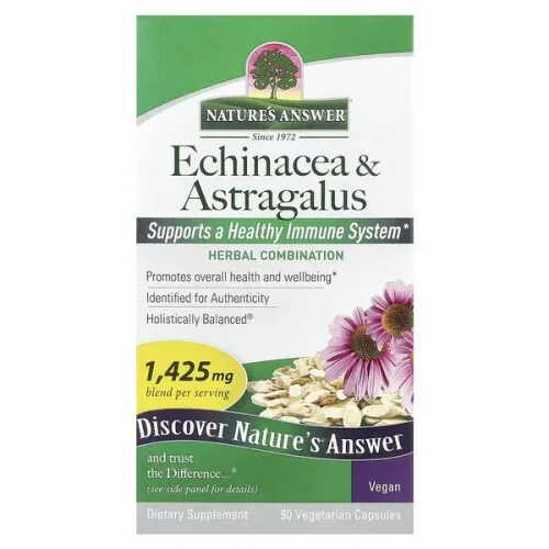 Nature's Answer Echinacea og Astragalus, 1425 mg, 90 kapsler