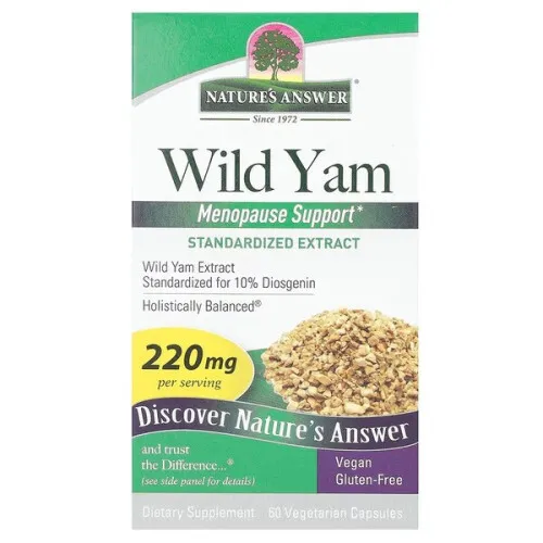 Nature's Answer Vild Yams, 220 mg, 60 kapsler