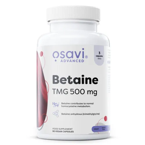 Osavi Betain TMG 500 mg, 90 vegankapsler