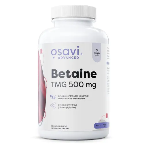 Osavi Betain TMG 500 mg, 180 vegankapsler