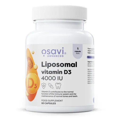 Osavi Liposomal Vitamin D3, 4000 IU, 60 kapsler