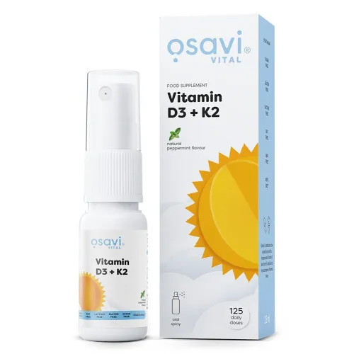 Osavi Vitamin D3 + K2 Mundspray, Peppermint, 25 ml