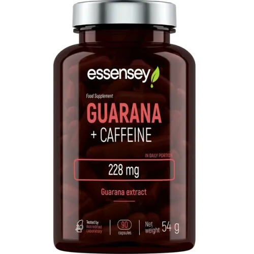 Essensey Guarana + Koffein, 90 kapsler