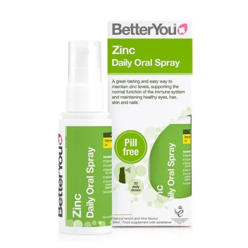 BetterYou Zink Daglig Mundspray, Citron og Lime, 50 ml