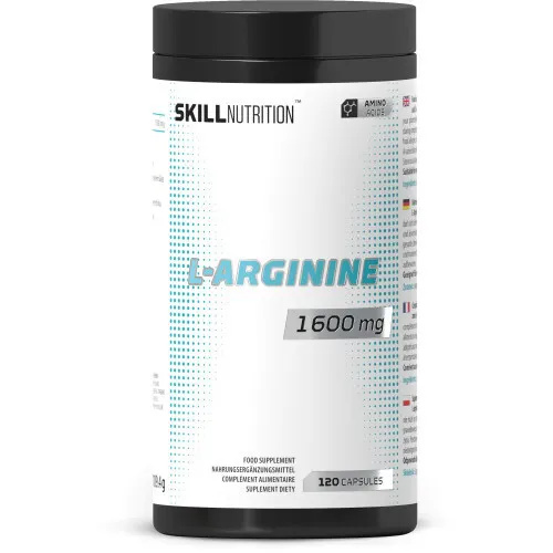 Skill Nutrition L-Arginin 1600 mg, 120 vegankapsler
