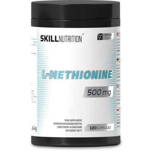 Skill Nutrition L-Methionin 500 mg, 120 vegankapsler
