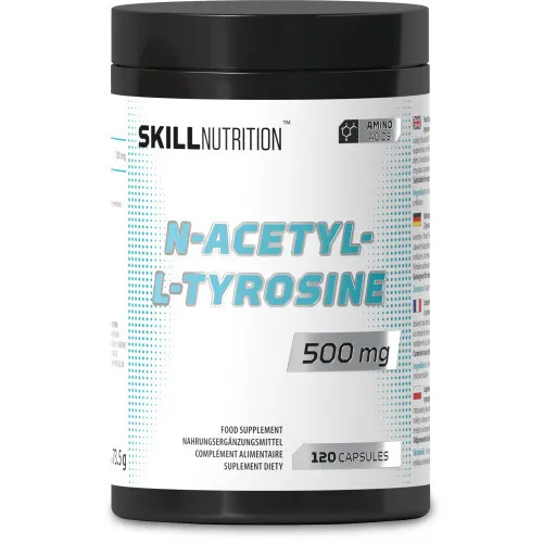 Skill Nutrition N-Acetyl-L-Tyrosin, 500 mg, 120 vegankapsler