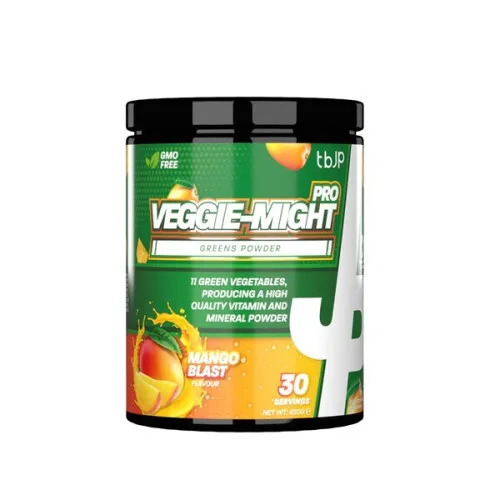 Trained by JP Veggie-Might Pro, Mango Blast, 450 gram