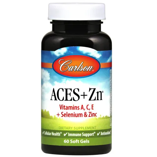 Carlson Labs ACES + Zn, 60 kapsler