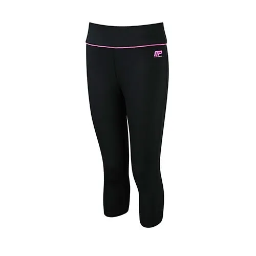 Musclepharm Sportswear Dame Capri Bukser Black-Hot Pink (MPLPNT427)