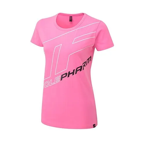 Musclepharm Sportswear Dame Outline Logo Tee, hot pink