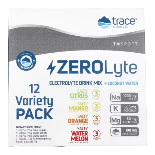 Trace Minerals ZEROLyte 12 Variety Pack, 12 breve